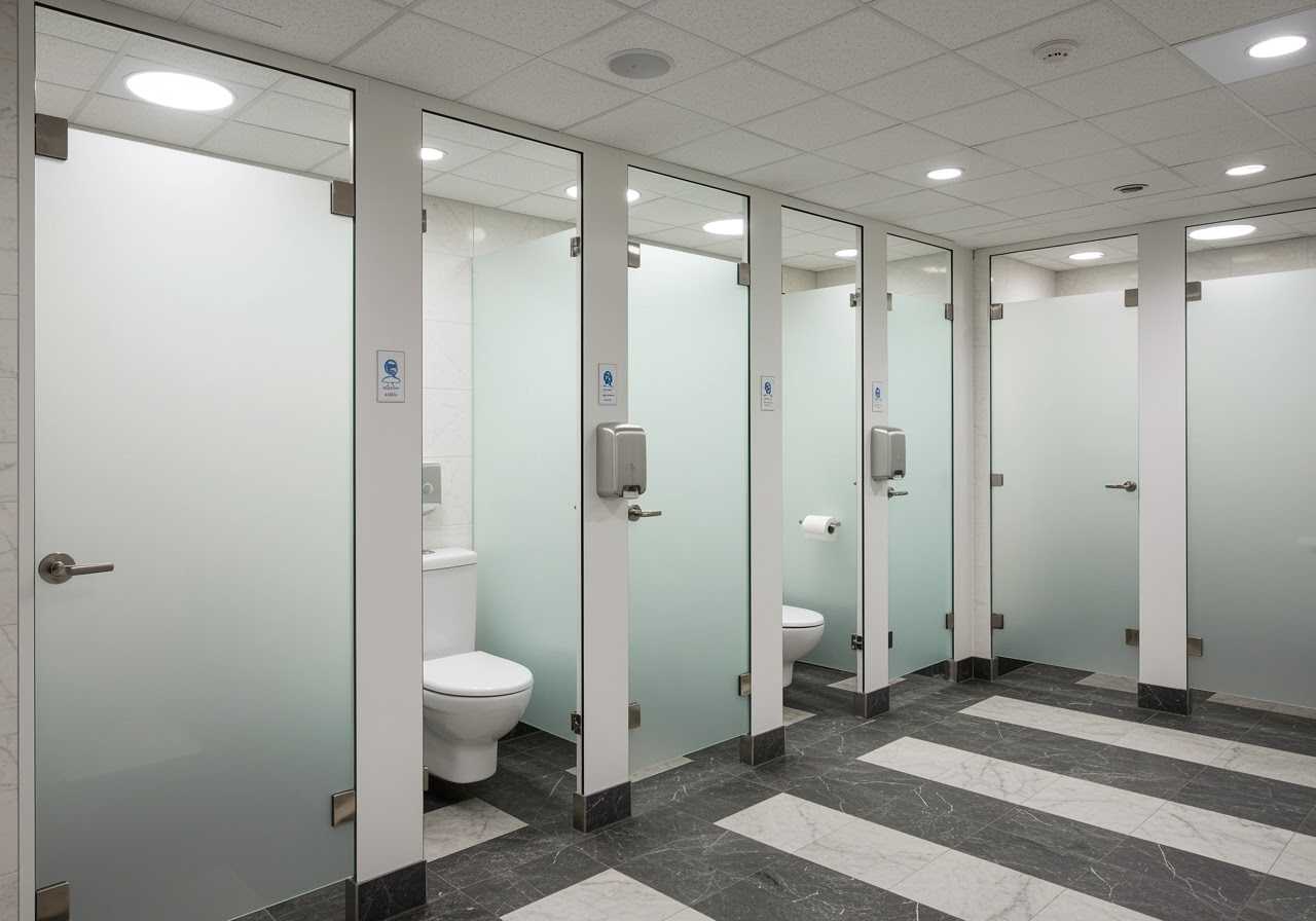Biaya dan Harga Cubicle Toilet Kaca