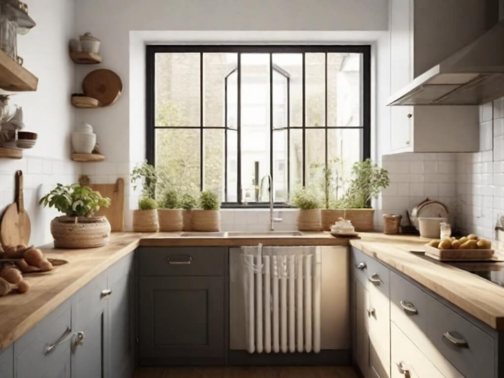 Dapur Dengan Pencahayaan yang Efektif