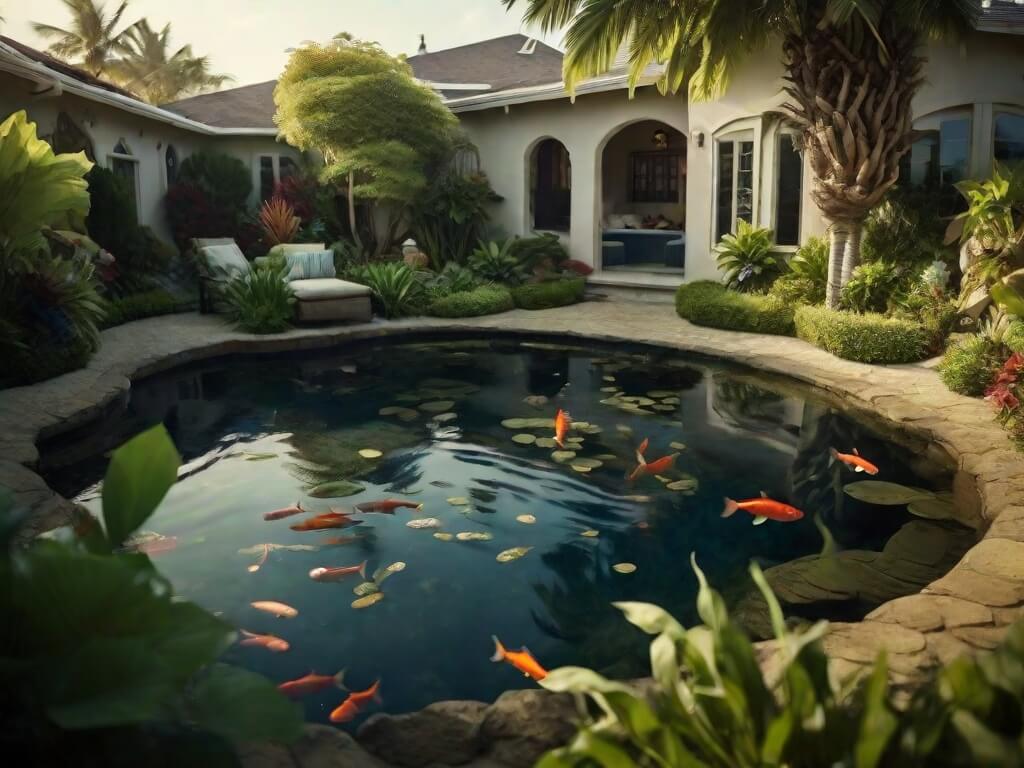 Manfaat Kolam Ikan di Depan Rumah