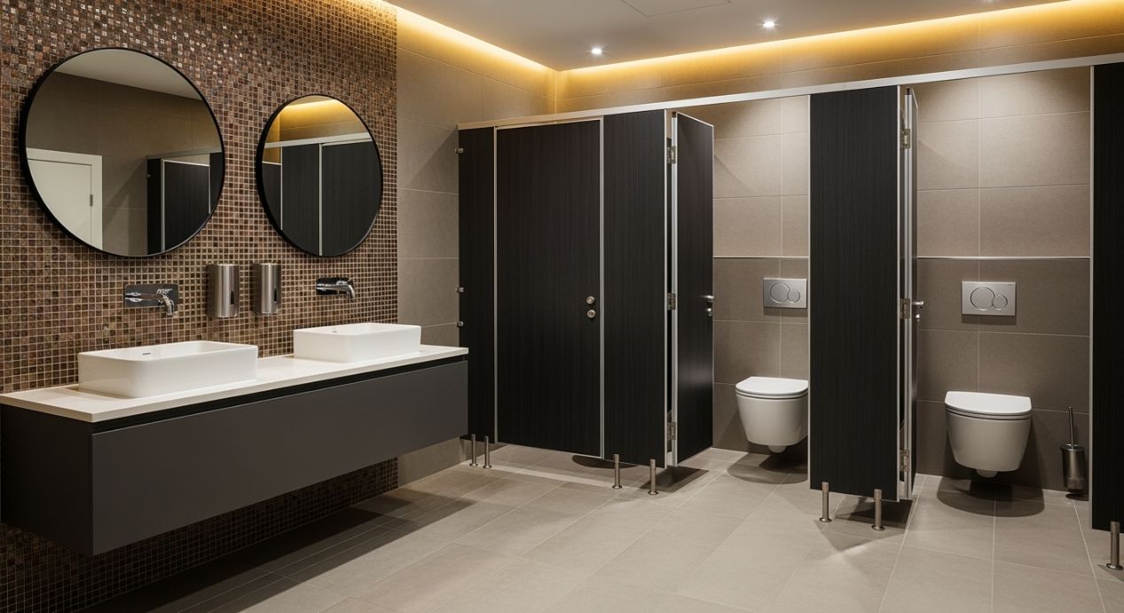 Partisi Cubicle Toilet: Dari Material hingga Pemasangan untuk Proyek Anda