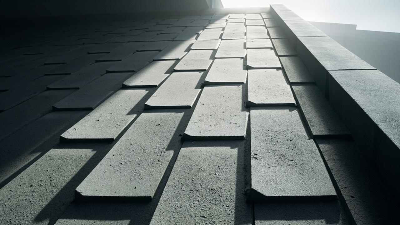 Atap genteng beton jenis flat dan gelombang terpasang