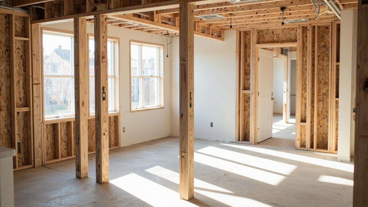 basement finishing framing with insulation and moisture barrier