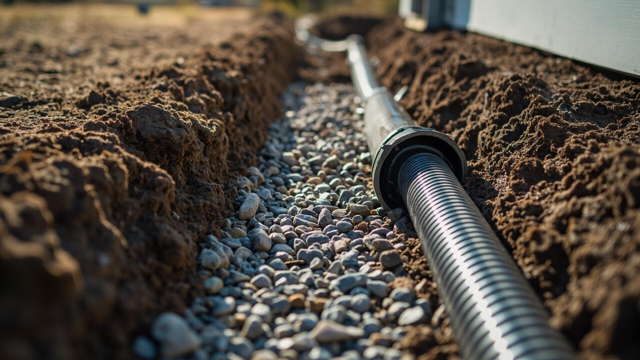 foundation drainage grading slope and French drain