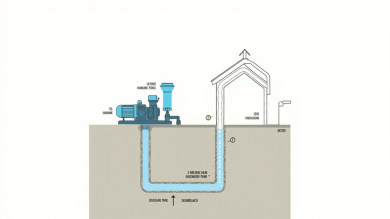 Semi jet pump rumah tangga: motor di atas tanah dengan ejector terpasang di dalam sumur